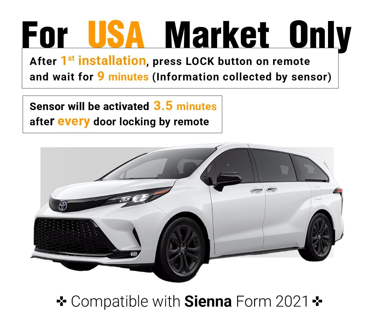 Protect-X Plug & Play Smart Sensor For Toyota Crown 2023-2024 - Anti-Theft Alarm For Wheels, Catalytic Converter, & Window Break