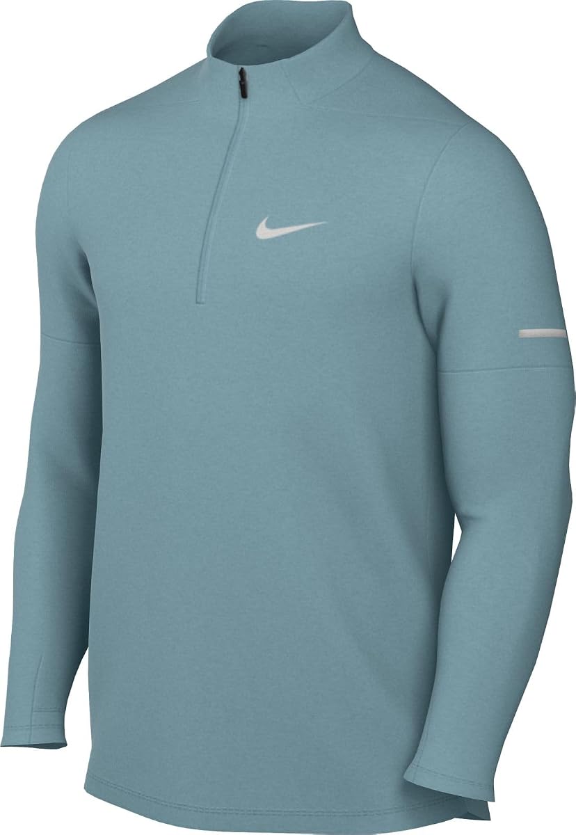 Nike Element Men's Dri-FIT 1/2-Zip Running Top (Denim Turquoise, DD4756-464) Size Large