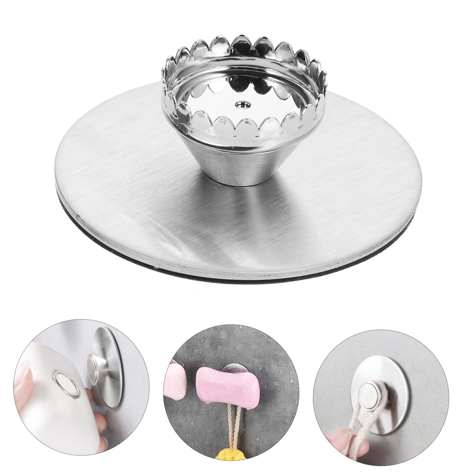 STOBAZA 5sätze Magnetischer Seifenhalter Aus Edelstahl Wandmontage Selbstklebend Ohne Bohren Für Badezimmer Und Waschbecken Elegantes Design Zur Vermeidung Von Nassem Seifenstück