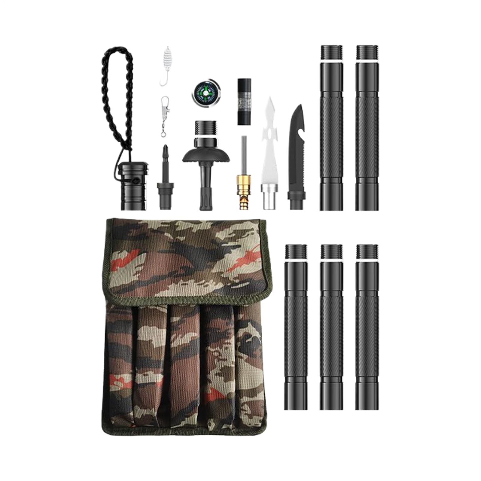Bastones de Senderismo Postes Ajustables y Plegables para Caminar | Bastones Ergonómicos para Caminar para Trekking, Senderismo, Camping, Supervivencia, Aire Libre, Montaña, Viaje, Esquí