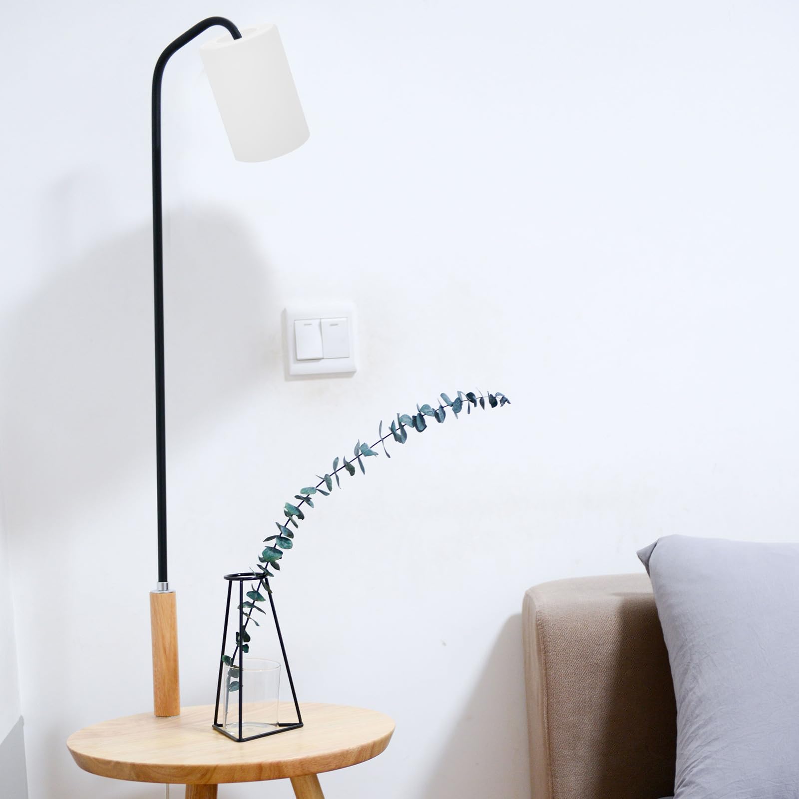 Paralume Cilindrico in Vetro Latteo Ricambio per Lampada Soffitto Attacco E27 Dimensioni 90X130 MM per Camera e Hotel Design Moderno e Superficie Liscia