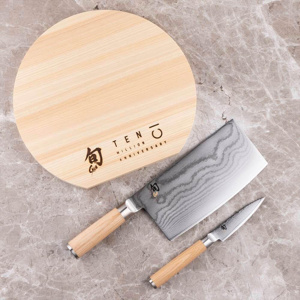 Amazon.co.jp: 貝印 KAI 旬 ClassicWhite 包丁2本セット 桧まな板 中華