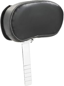 Indian Motorcycle Genuine Leather Rider Backrest Pad, Black - 2879542-01