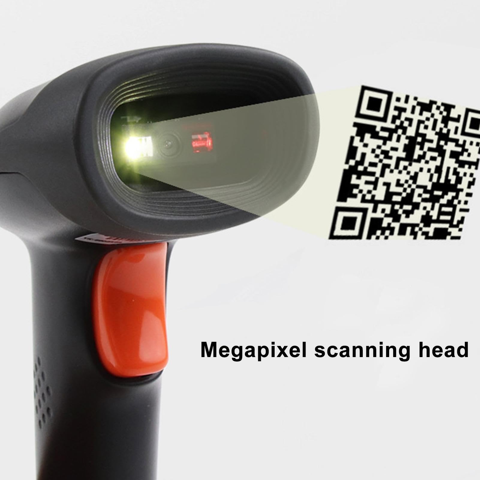 Scanner di codici a barre 2D | Codice QR cablato Lettore a barre wireless per Digital 1 Carica 3, Scanner Barcode Unità USB POS PC Supermarket Bookstore