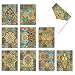 M6588OCB Arabian Sights: 10 Assorted Blank All-Occasion Note Cards Featuring Richly Hued and Intricately Designed Tile Patterns with a Moroccan Flair, w/White Envelopes.