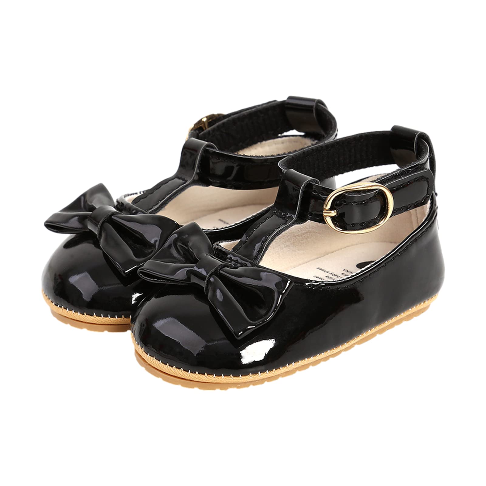 Baby Girls First Walking Shoes Mary Jane PU Leather Anti-Slip Princess Shoes Infant Baby Shoes — view 36