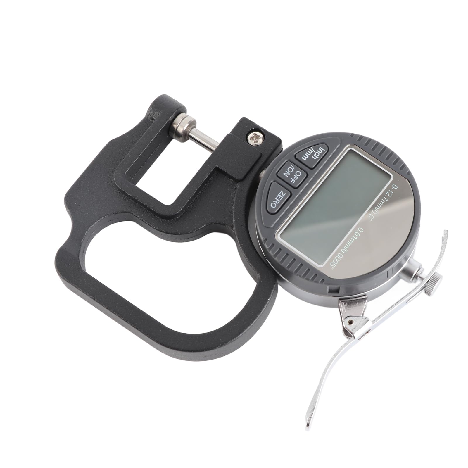 Micrometro digitale per spessore Misuratore di spessore elettronico Misuratore di spessore di precisione 0,01 mm per pelle, legno, carta, gamma 0-12,7 mm, Strumento portatile
