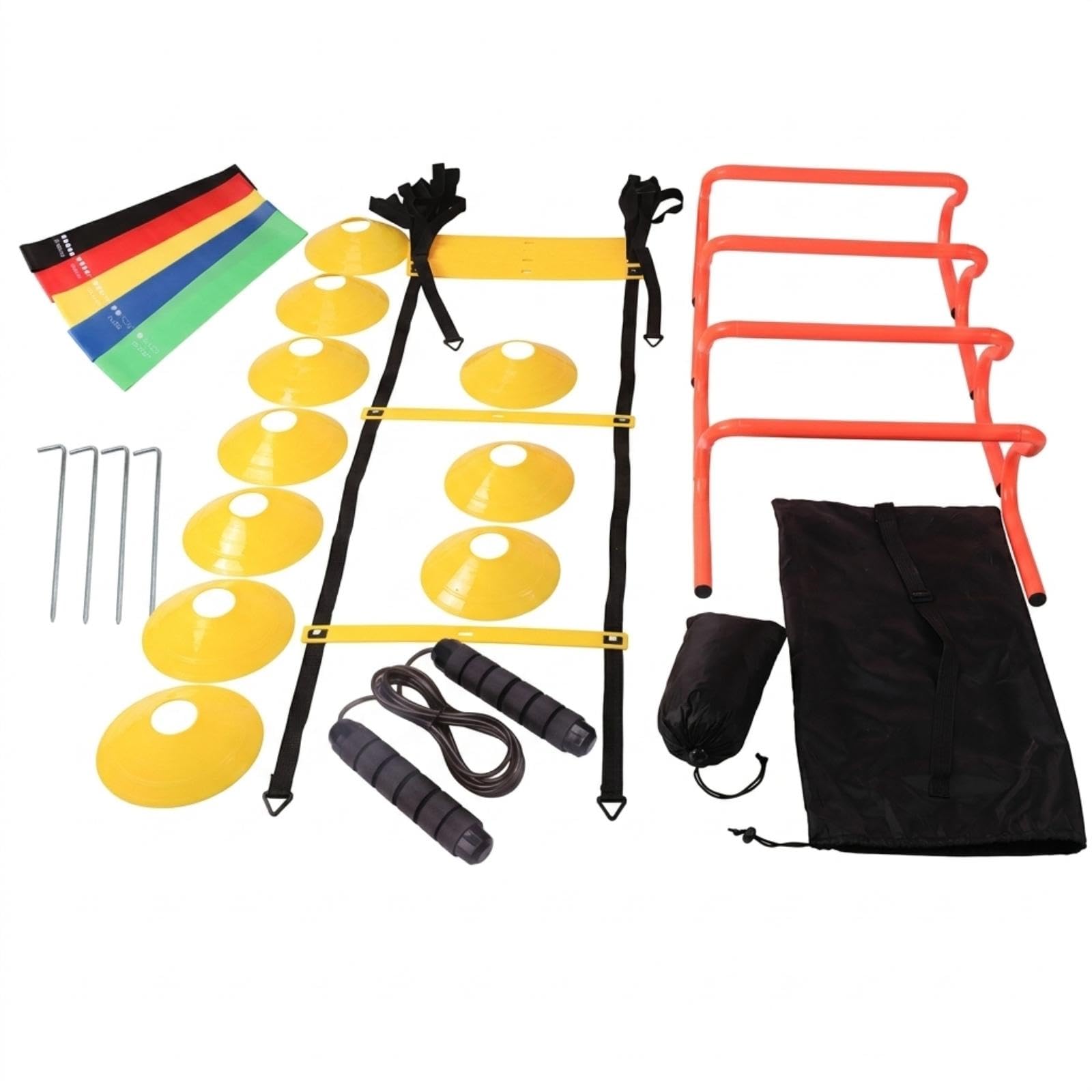 Soccer Training Equipment Coordination Agility Comprehensive Kit-One Speed Training Set for Coaches, Athletes, Sprint Conditioning Set B-image-27