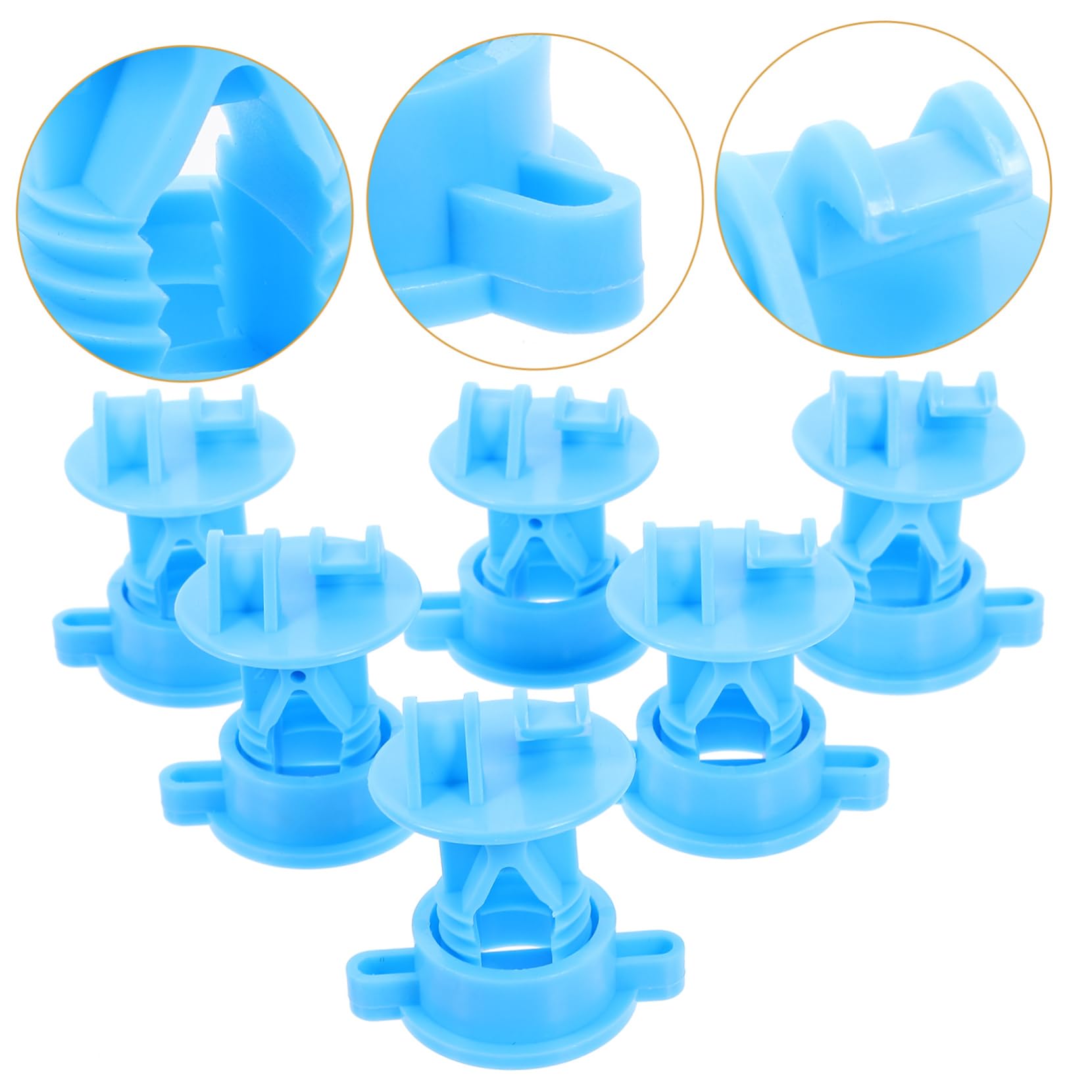 Isolatori per Filo Recinzione Elettrica 50 Pezzi Accessori per Sistemi a Griglia per Recinzioni Bestiame Resistenti Materiali Isolanti in Pp per Uso Agricolo Esterno