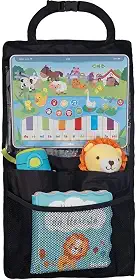 Organizador para Carro com Case para Tablet – Suporte de Assento Traseiro com Bolsos para Brinquedos, Garrafas e Acessórios
