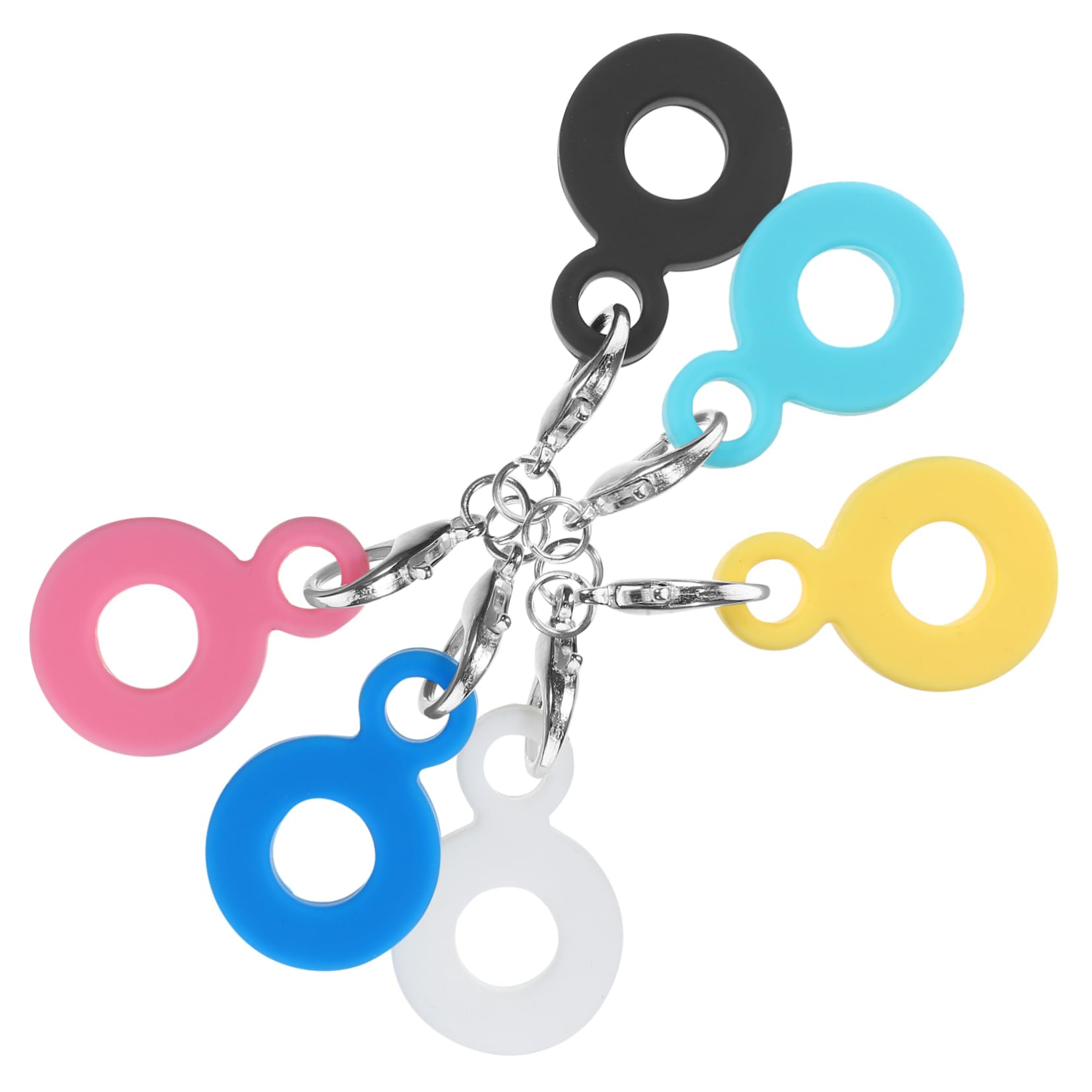 MAGICLULU 4 Set Di Ciondoli in Silicone A Forma Di Cannuccia A Forma Di Cartone Animato Cannucce Riutilizzabili Decorazioni in Silicone Per Cannucce E Cannucce 6 Pezzi*4