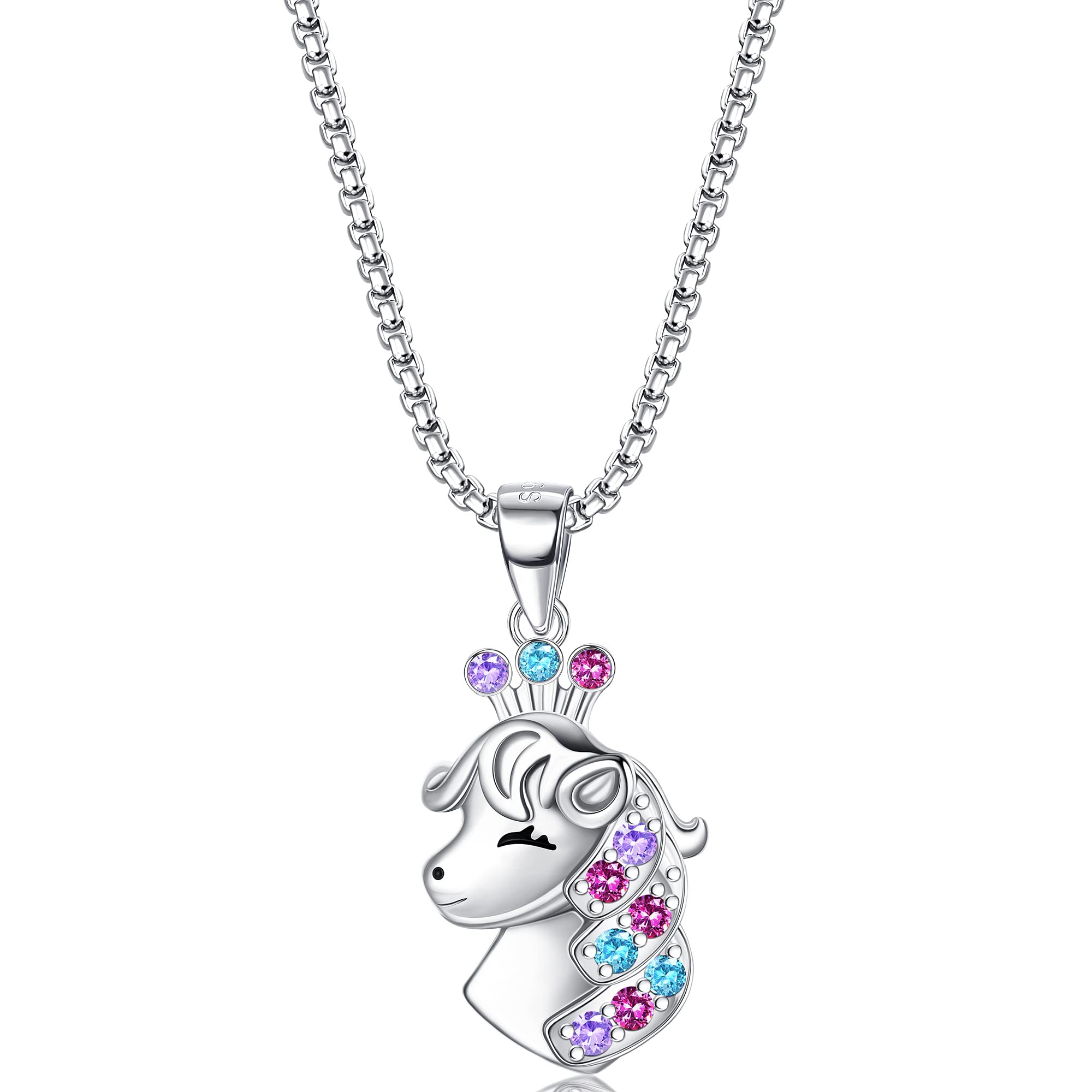 BNQL Collana con ciondolo a forma di cavallo gioielli regali per gli