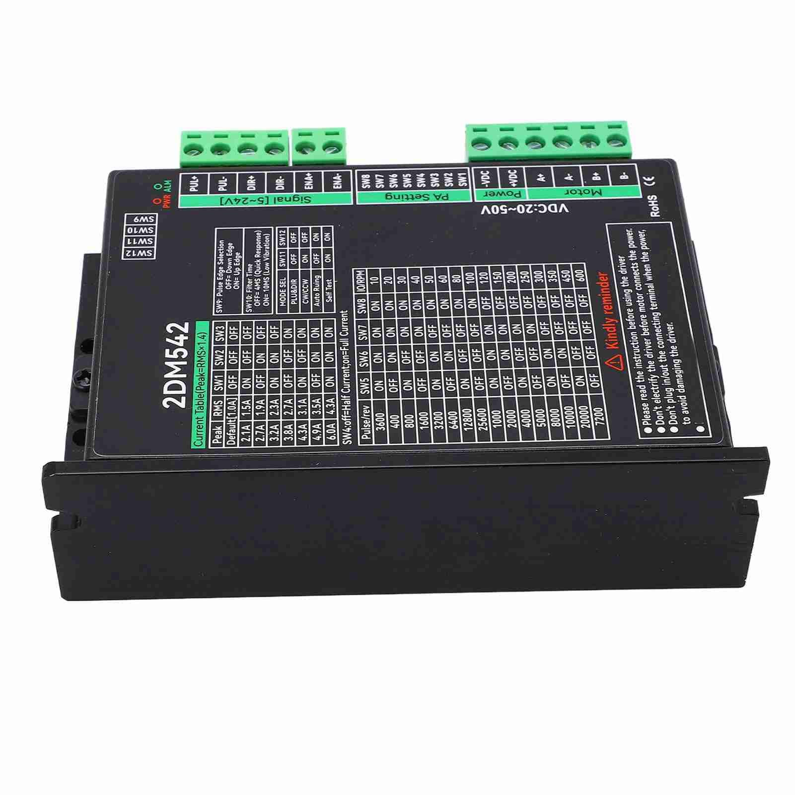 Sterownik Silnika Krokowego, Regulator Dwufazowy, 20-50 VDC, do