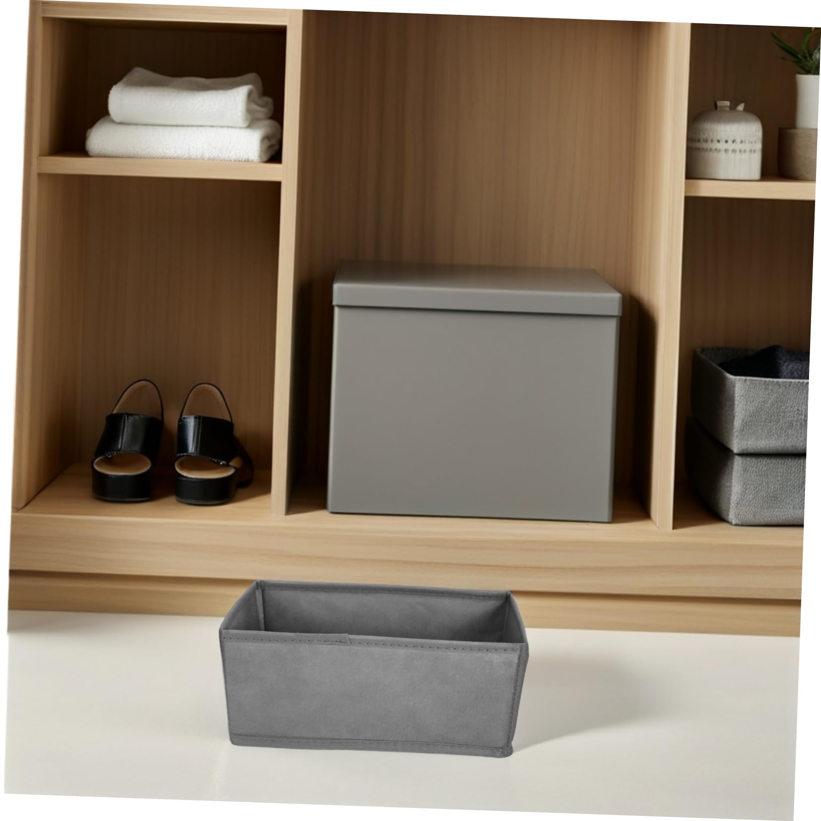 Organizer Grigio da Biancheria Cassetto 6 Intima Pezzi