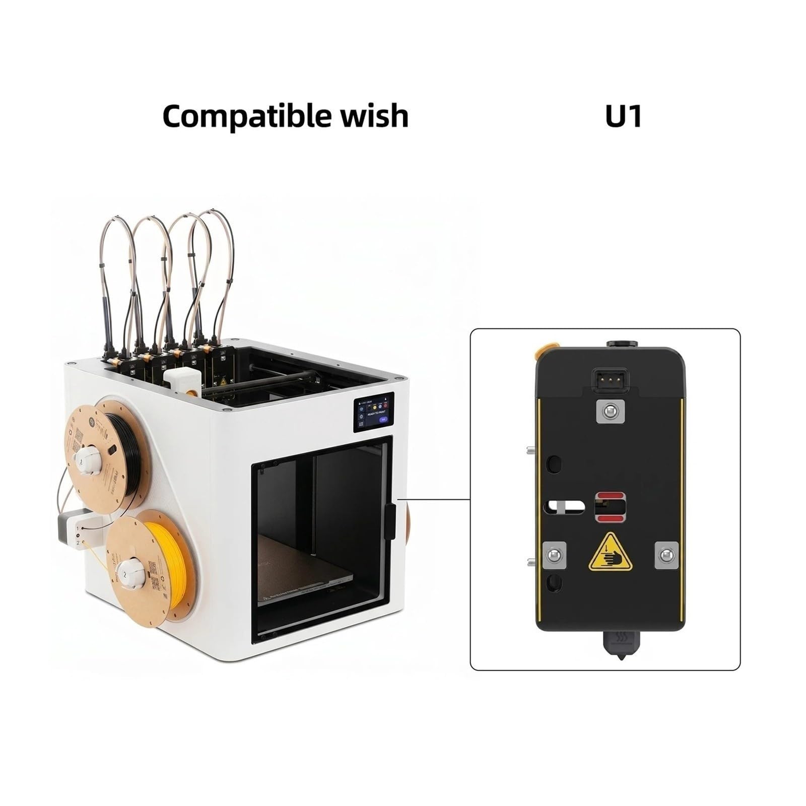 Aixinong1 Głowica lewa prawa nr 1/2/3/4 Gładkie podawanie żarnika do druku na drukarce 3D U1(Left 1 printhead)