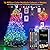 XTF2015 Christmas Tree Lights Color Changing Smart RGB String Lights 99FT 300LED with Remote & App Control & Timer, Waterproof Christmas Lights Multiple Function Modes for Garden Tree House Decor