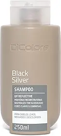 Shampoo Neutralizador De Amarelado Black Silver DiColore 250ml | Indicado para cabelos loiros, mechados e descoloridos