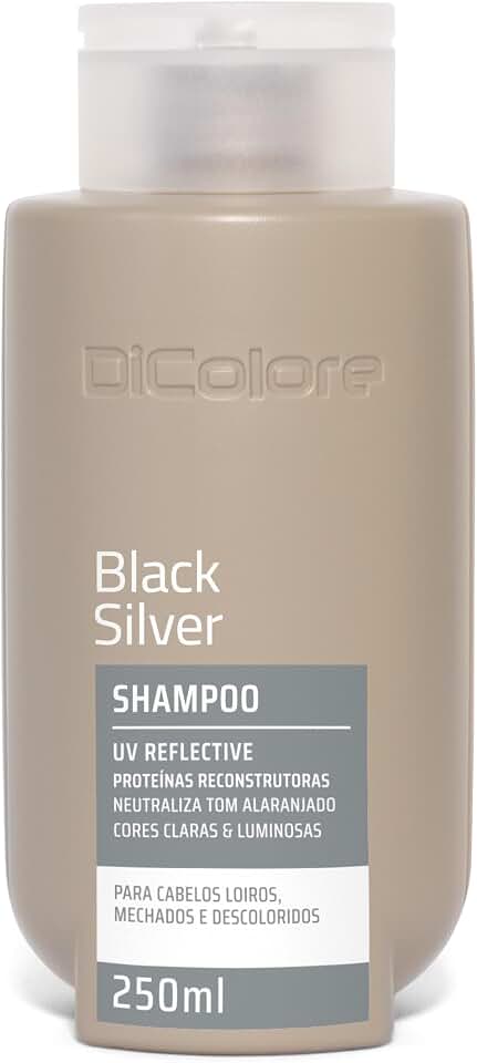 Shampoo Neutralizador De Amarelado Black Silver DiColore 250ml | Indicado para cabelos loiros, mechados e descoloridos