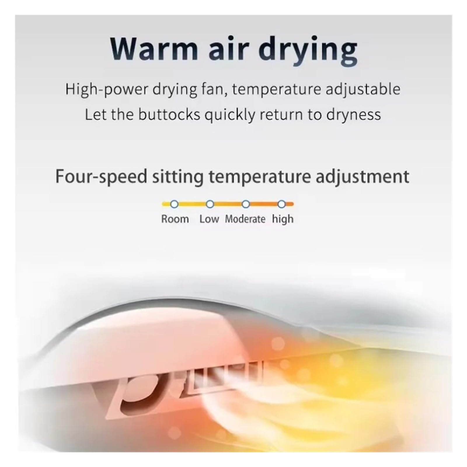 Sedile WC Bidet Intelligente Riscaldato Istantaneamente Con Acqua Calda Robusto E Confortevole