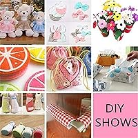 Vista 6 de 16 piezas de tela de algodón de 20 x 20 pulgadas, suministros para hacer manualidades, tela para acolchado y patchwork, paquetes de retazos