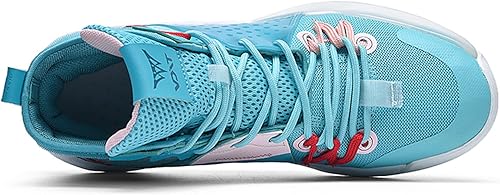 Vista 3 de Zapatos deportivos de baloncesto de caña alta para hombre, zapatillas de deporte antideslizantes para correr
