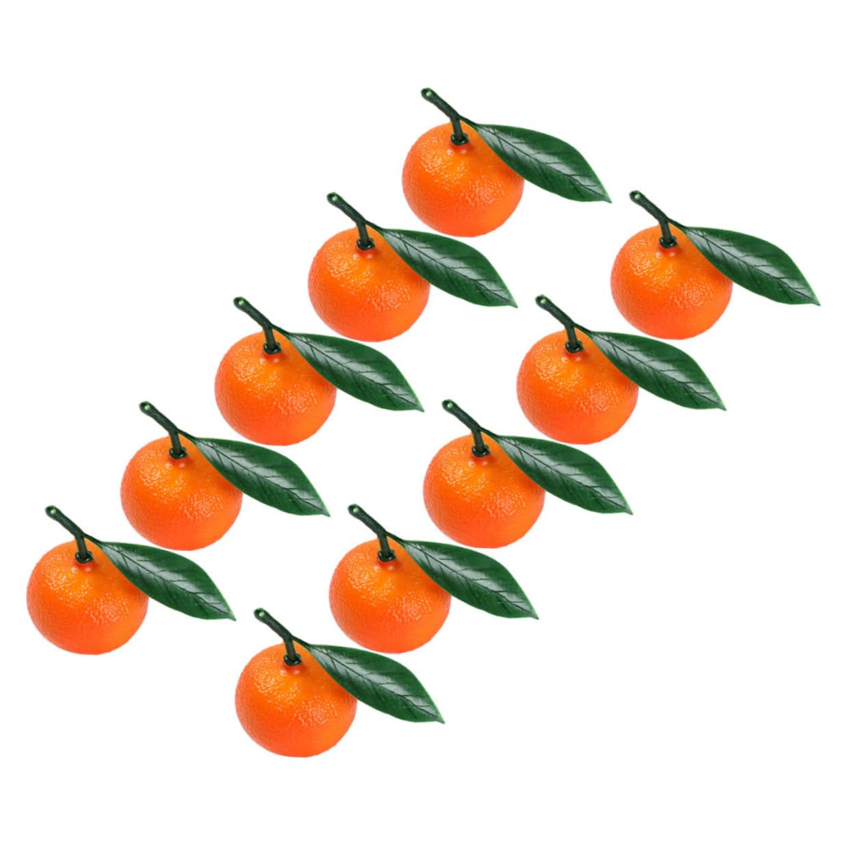 MAGICLULU 5 Sätze Modell Mit Gefälschten Orangen Obst-Modell- Kalk Zitrone Kunstobst Künstliche Früchte Künstliches Orangen-modelldekor Naturgetreue Fruchtdekorationen PVC 10 Stück * 5