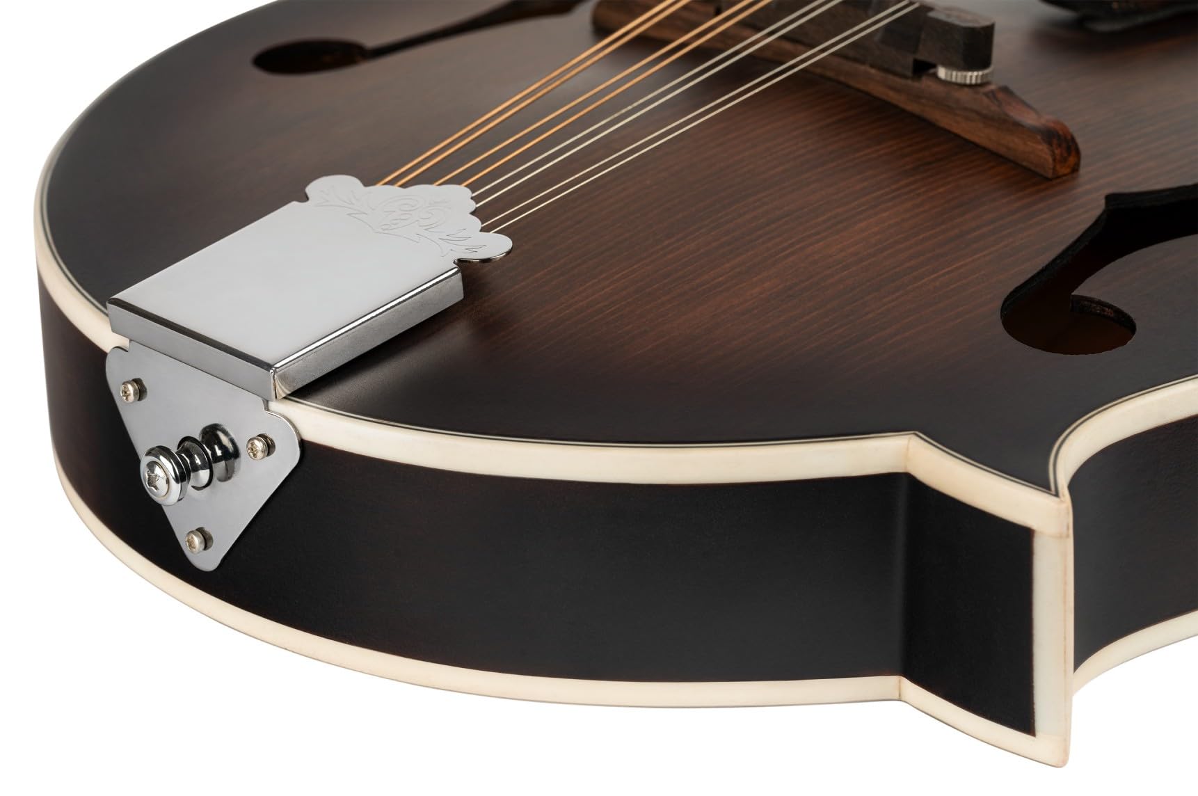 Ortega Guitars Mandoline Style F Électro-Acoustique – Ouïes en F – Série Americana – Épicéa/Érable, Marron (RMFE30-WB)