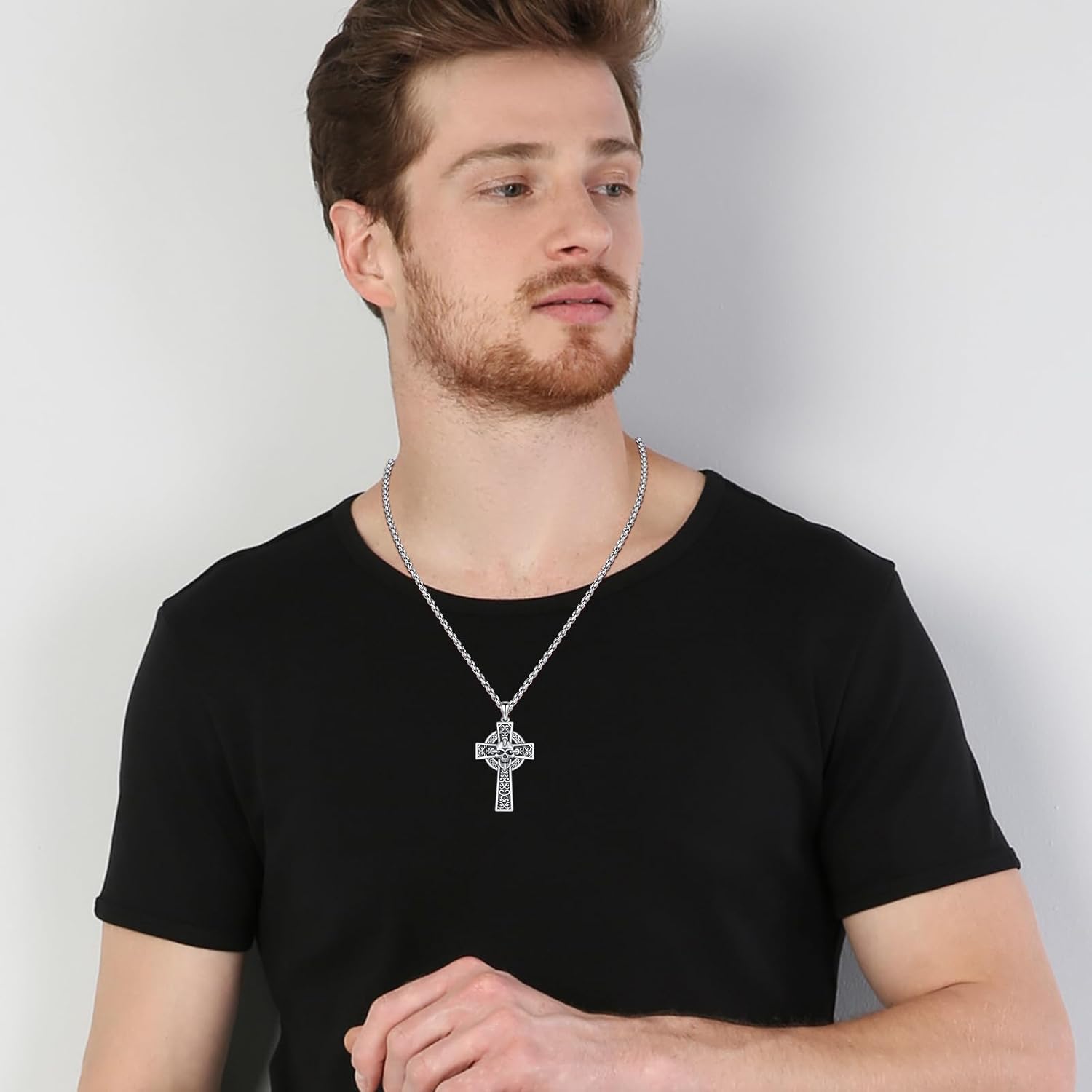 Halloween Necklace for Women Men 925 Sterling Silver Skull Pendant Gothic Jewelry Halloween Gifts for Women Men - Image 7