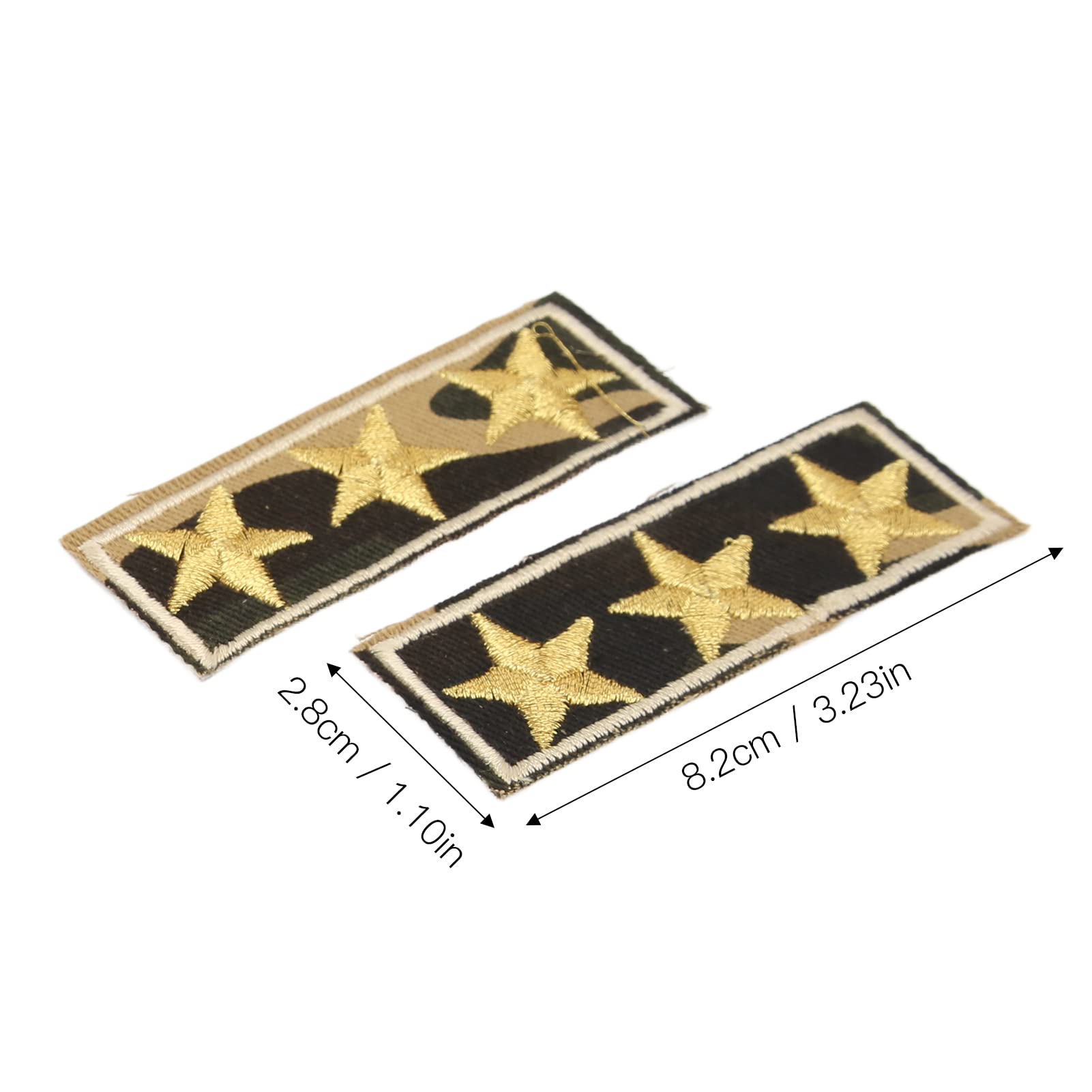 BigKing Toppe per Vestiti Multiuso 10 Pezzi Termoadesive Camouflage Stella a Cinque Punte Che Cattura L'occhio - Ampia Applicazione in Ferro in Cotone Resistente