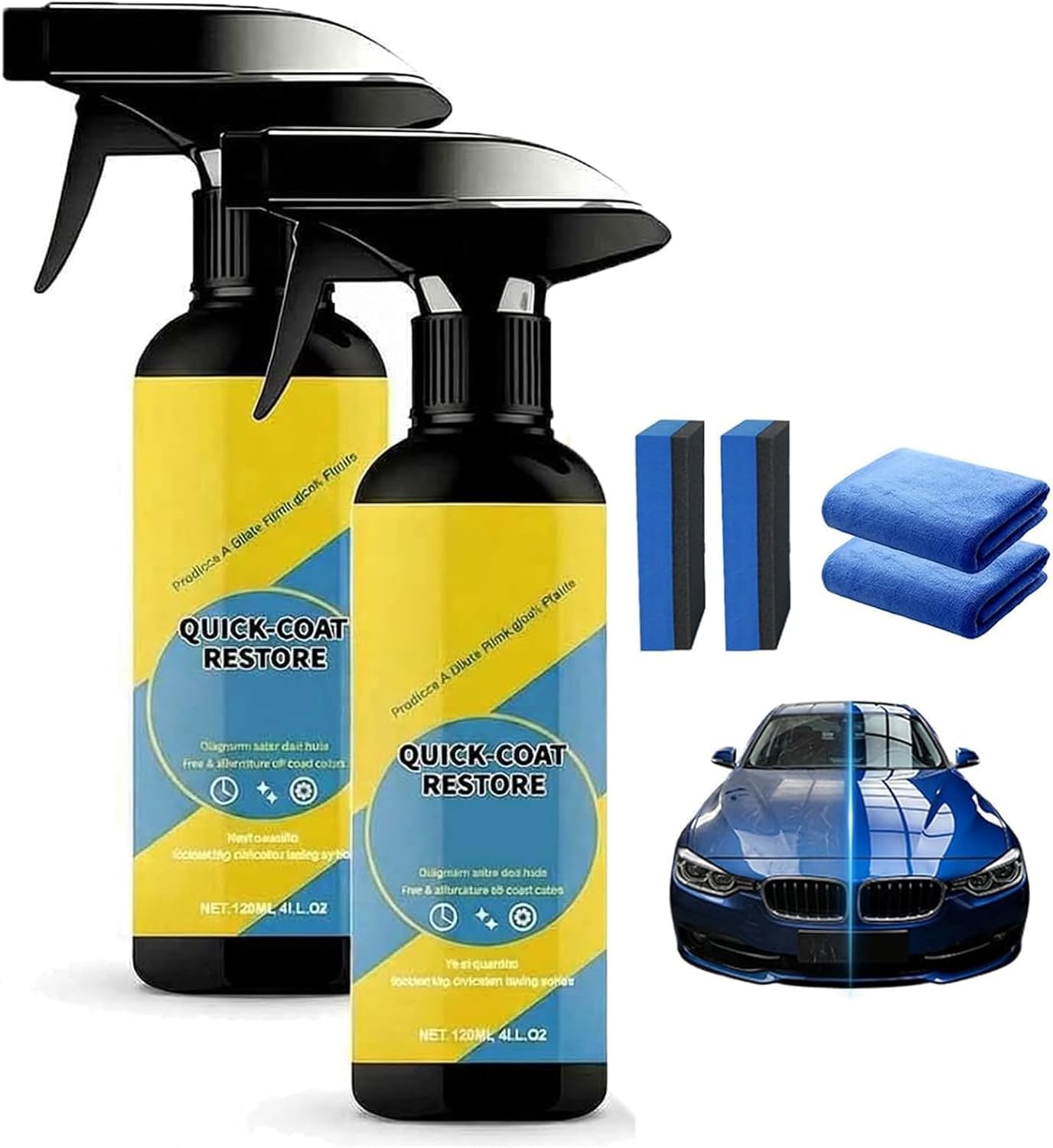 2Pcs Nano Quick Coat Restore CoatingSpray,2026 New Advanced AutomobileQuick-Acting Coating Agent,QuickEffect Coating Agent for Car Dust Proofand Glazing Effects Long-Lasting CarShowroom Gloss