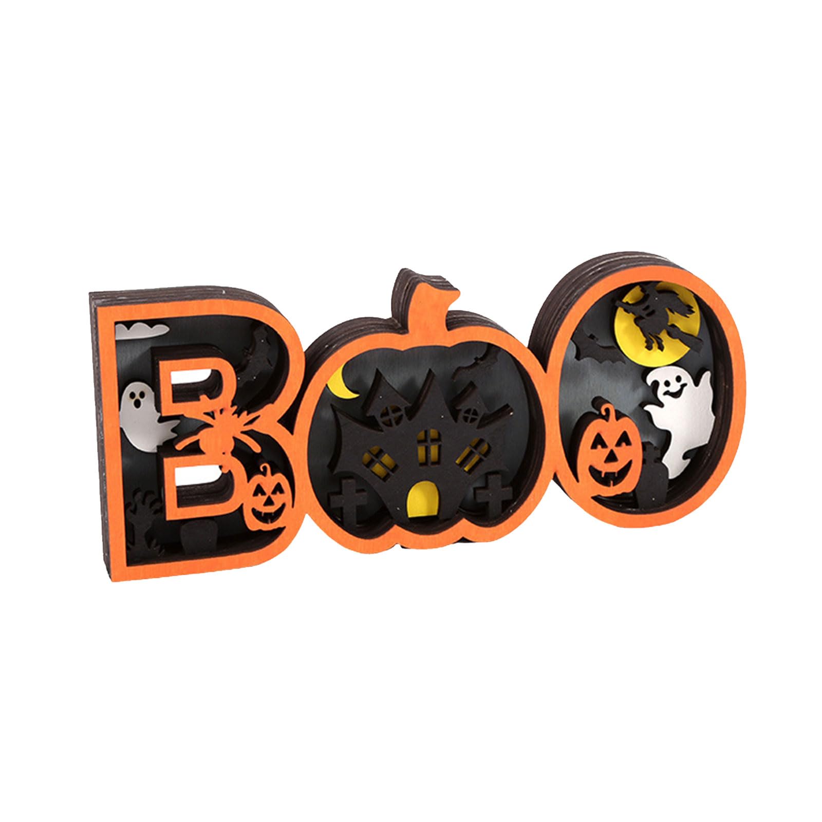 Tsophreniq Attractive Halloween Wall Calendar 31 Days Countdown Calendar with Ornament for Door Wall Decoration Scene