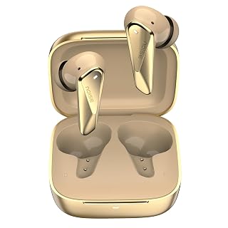 Noise Buds N2 Pro Truly Wireless Earbuds with ANC (Up to 32dB), 70H Playtime, Dual Pairing, InstaCharge (10 Min = 200 Min), Bluetooth v6.0, Metallic Finish – Desert Gold
