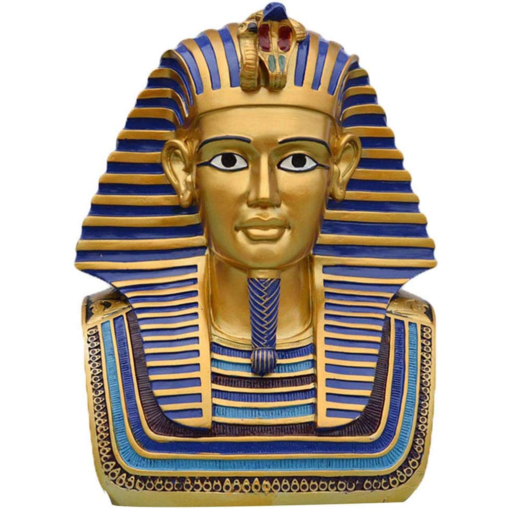 Amazon.co.jp: 古代エジプトのファラオツタンカーメンの像の装飾、家の