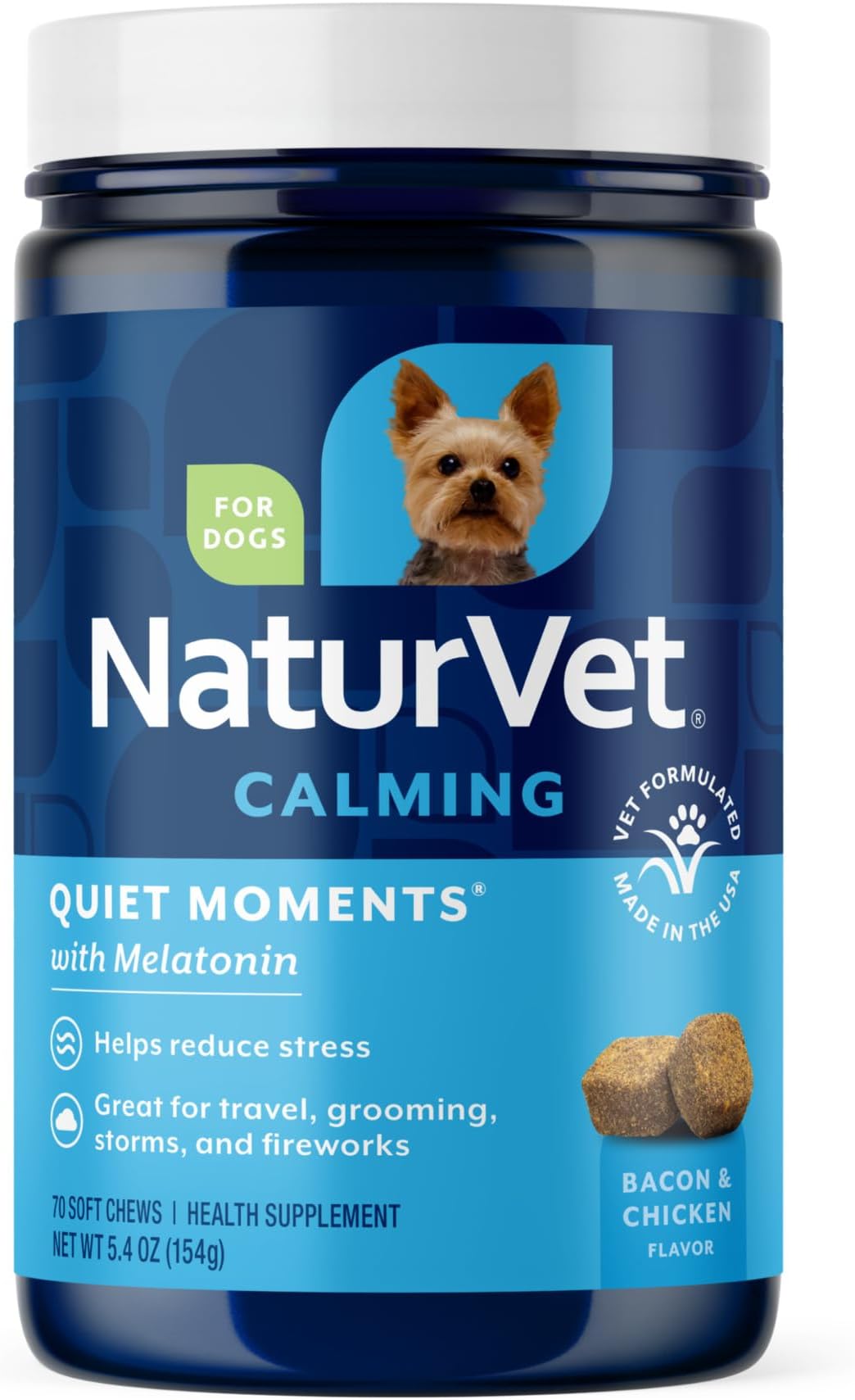 Naturvet - Quiet Moments Calming Aid For Dogs 70 Soft Chews