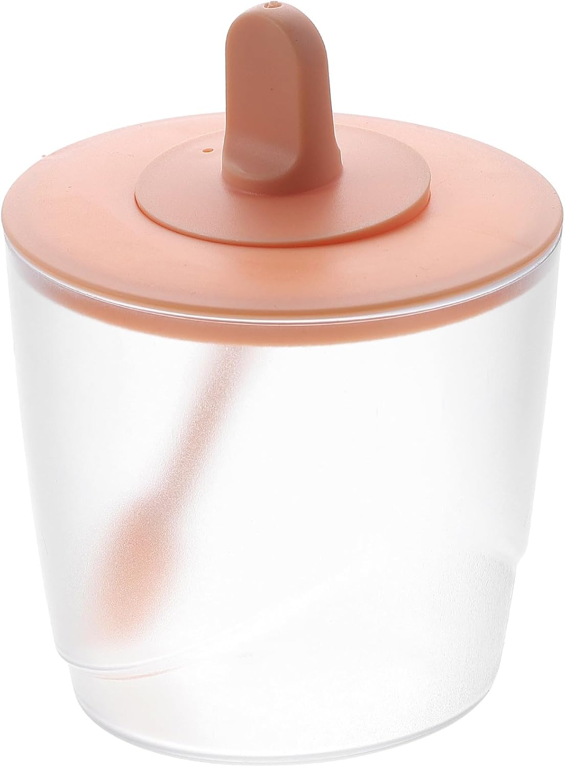 ULTECHNOVO Household Kitchen Condiment Box and Spice Jar Set, Portable Seasoning Container with Lid, Pink Plastic Salt Holder for Cooking and Dining