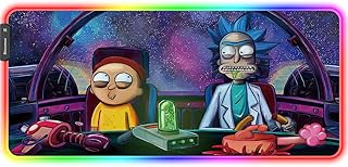 Bimormat XXL RGB Mouse Mat,LED Anime Large Mouse Pad,900x400x3mm,10 Light Modes Extended Mousepad Non-Slip Rubber Base and Waterproof Surface Desk Mat for Gaming Working and Study(rgbdrive)