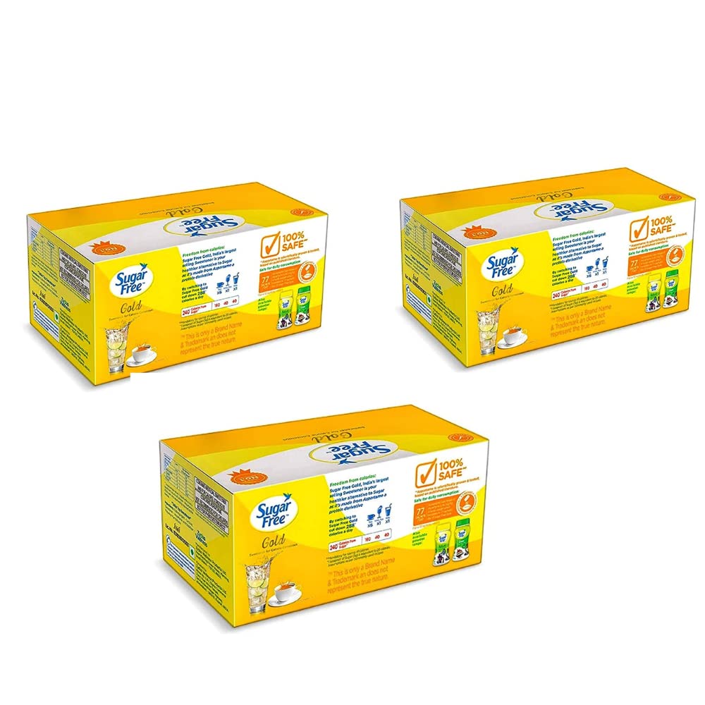 Sugar Free Gold 100 Sachets Pack Pack of 3 (B00KJGEPFG) Amazon Price History, Amazon Price Tracker