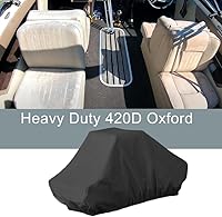 Vista 4 de Funda de asiento de barco, funda de almacenamiento de asiento doble espalda con espalda, protector de asiento impermeable, Oxford 420D de servicio