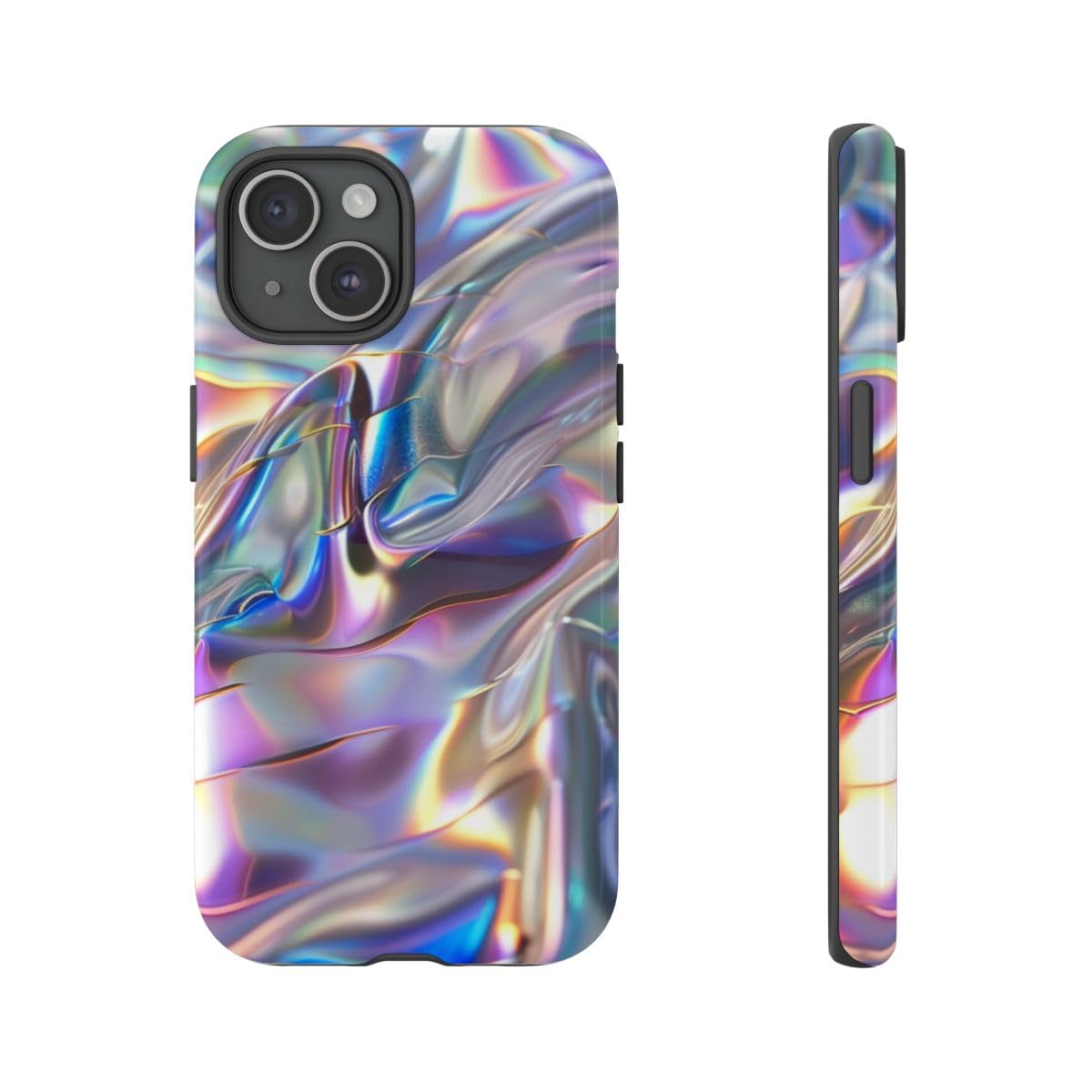 Coque rigide brillante iPhone 15 : finis les reflets ternes et rayures