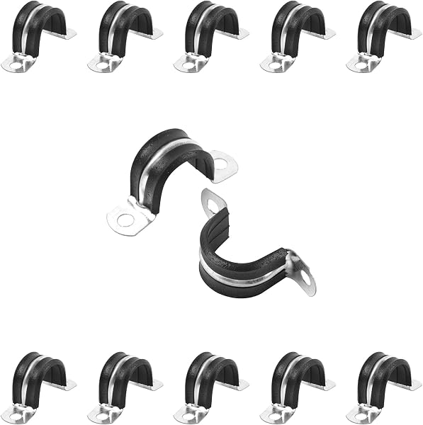 Reliable, Rubber-Cushioned Pipe Straps for Secure Pipe Fixing