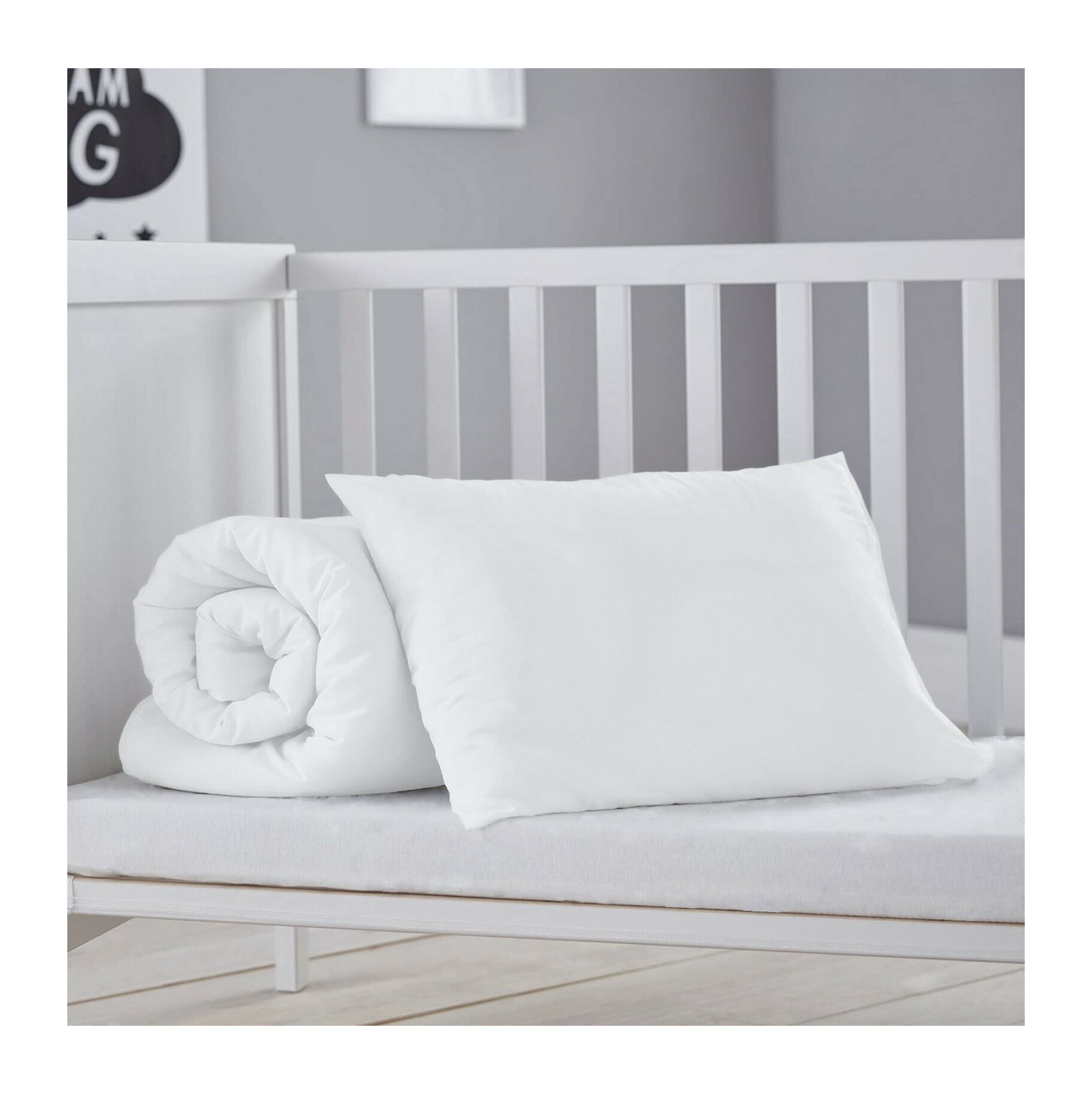 KNWER CLOTHING Luxury Toddler Junior Duvet And Pillow Set, Hypoallergenic Kids Bed set 9 TOG, Lightweight Baby Cot Bed Bedding Sets, Hollowfibre Extra Soft Filling Washable – Anti Allergy