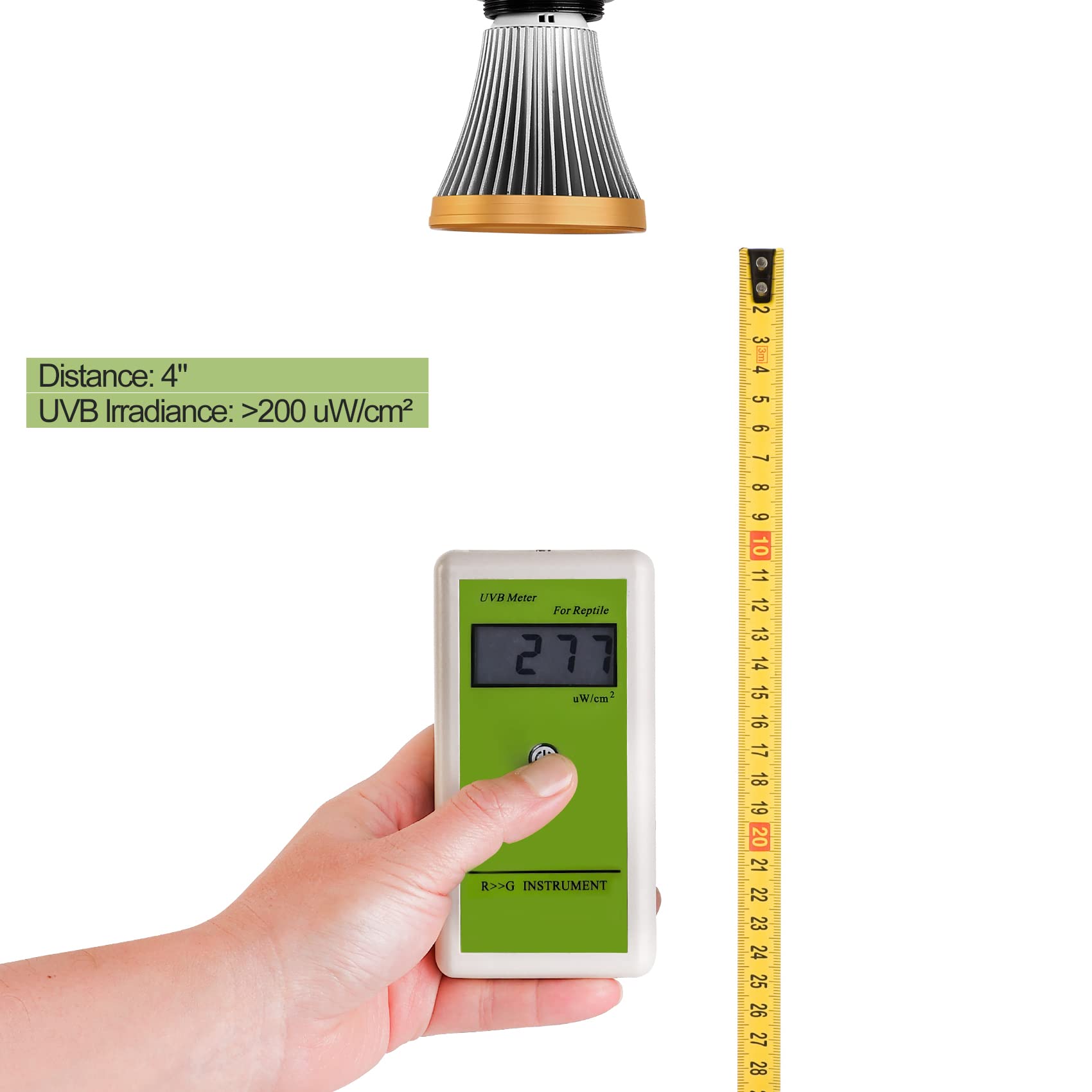 Bombilla UVA UVB para reptiles y anfibios, lámpara LED 8508 con luz UV