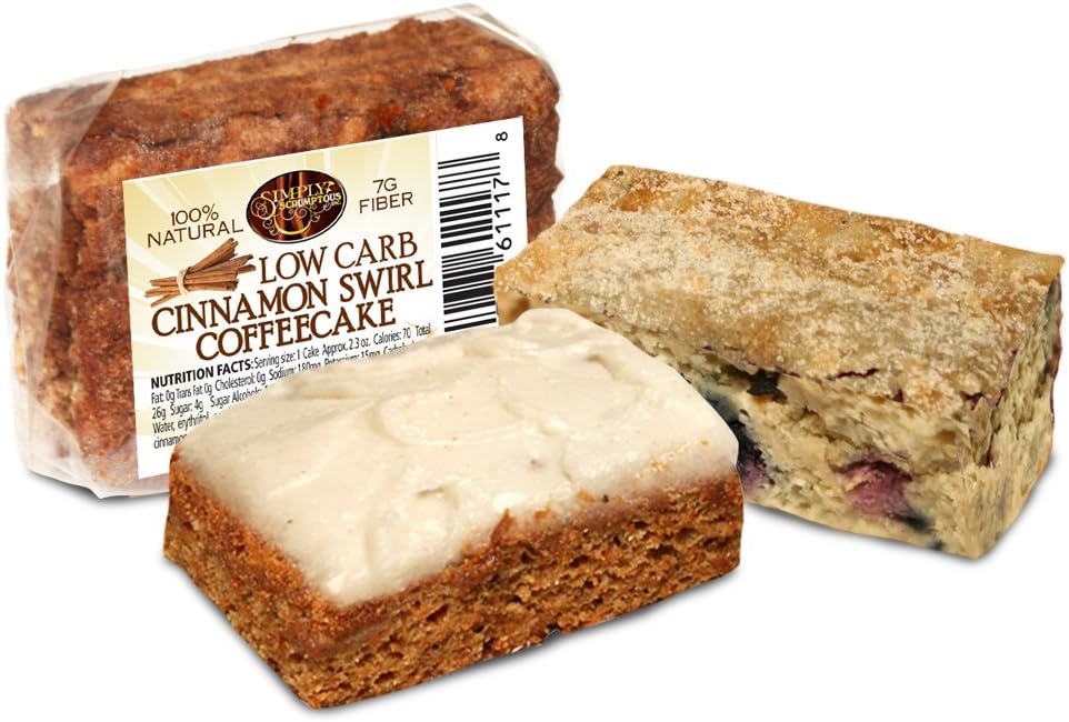 Fat Free Carrot Cake and Low Carb Cinnamon Coffee Cake