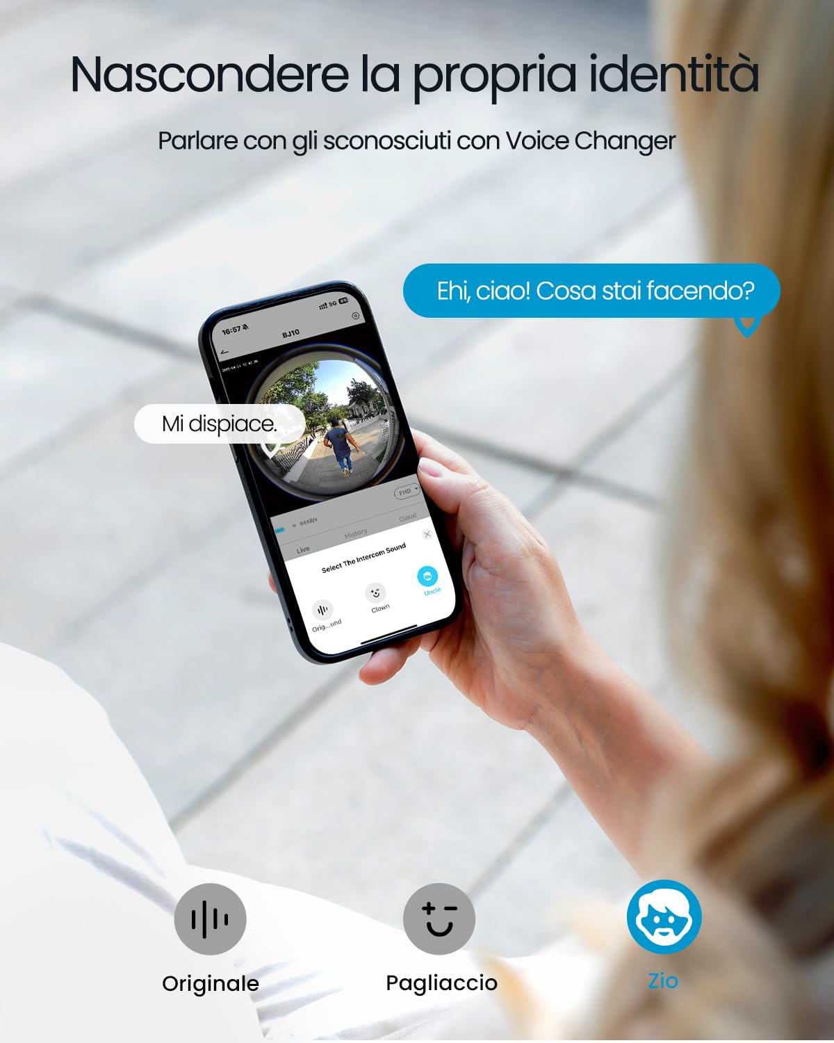 ieGeek 2K 3MP Videocitofono Wifi con 180° Angolo Visuale, Videocitofono Senza Fili da Esterno per Casa o Azienda, IP65, Rilevamento Intelligente, Installazione Facile, Visione Notturna, 2,4Ghz