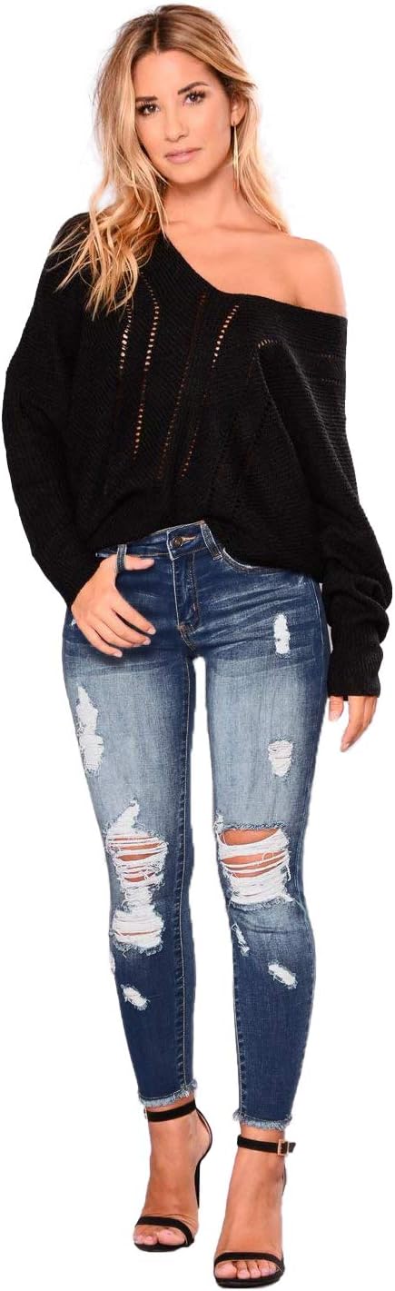 Women's High Waisted Jeans for Women Distressed Stretch Jeans for Women Ripped Butt Lift Jeans Denim Pants - Image 4