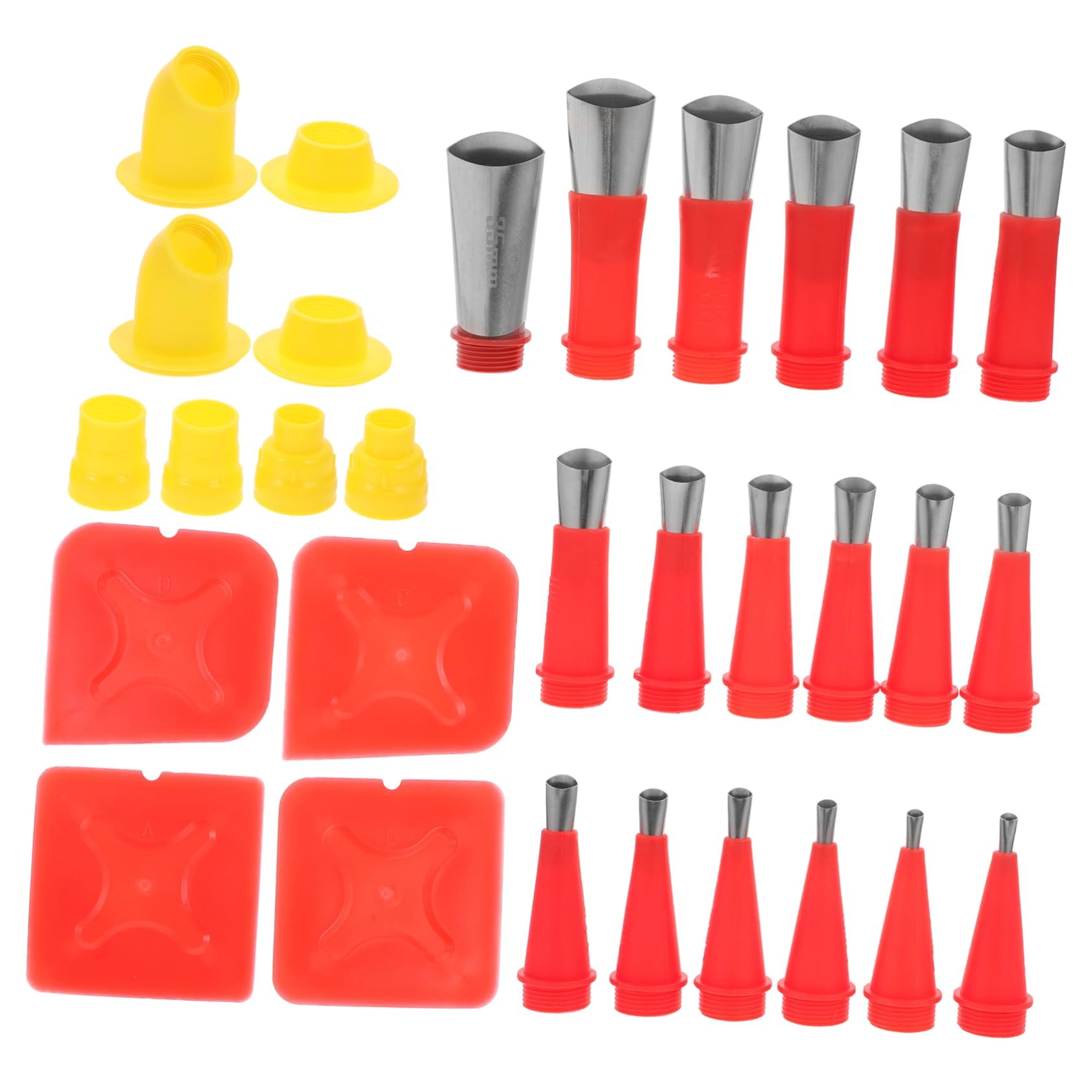 DOITOOL 4 Set Ugello Utensili Attrezzi Attrezzo Punta Per Calafataggio Suggerimenti Sul Calafataggio Kit Calafatare Punte Degli Ugelli Per Calafataggio Strumento Per Calafataggio Plastica
