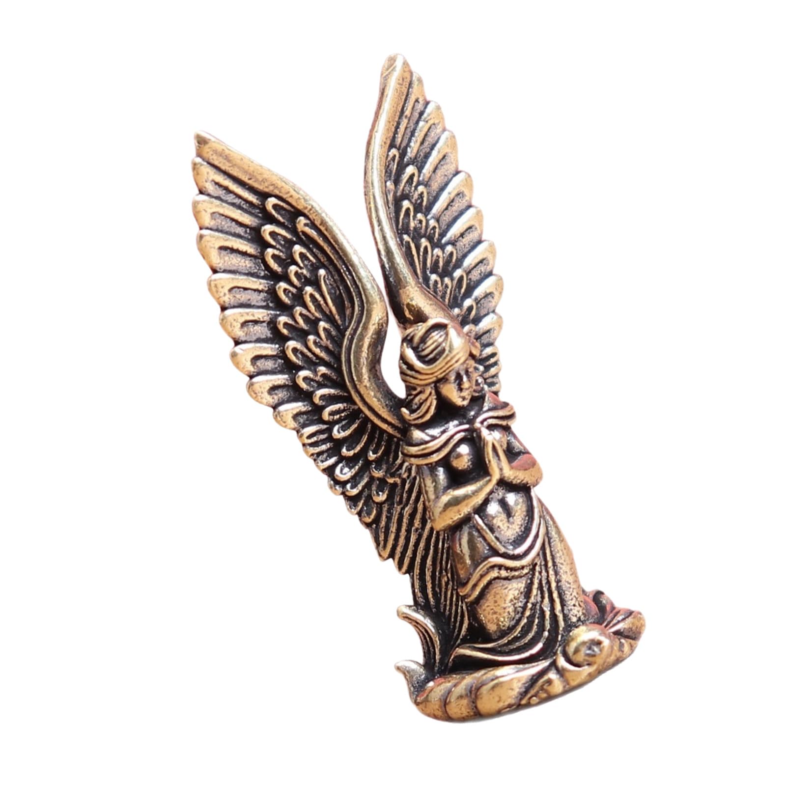 Shunzhong Praying Sculpture, Resin Statue Ornament for Offices Guarder Angell Figurine