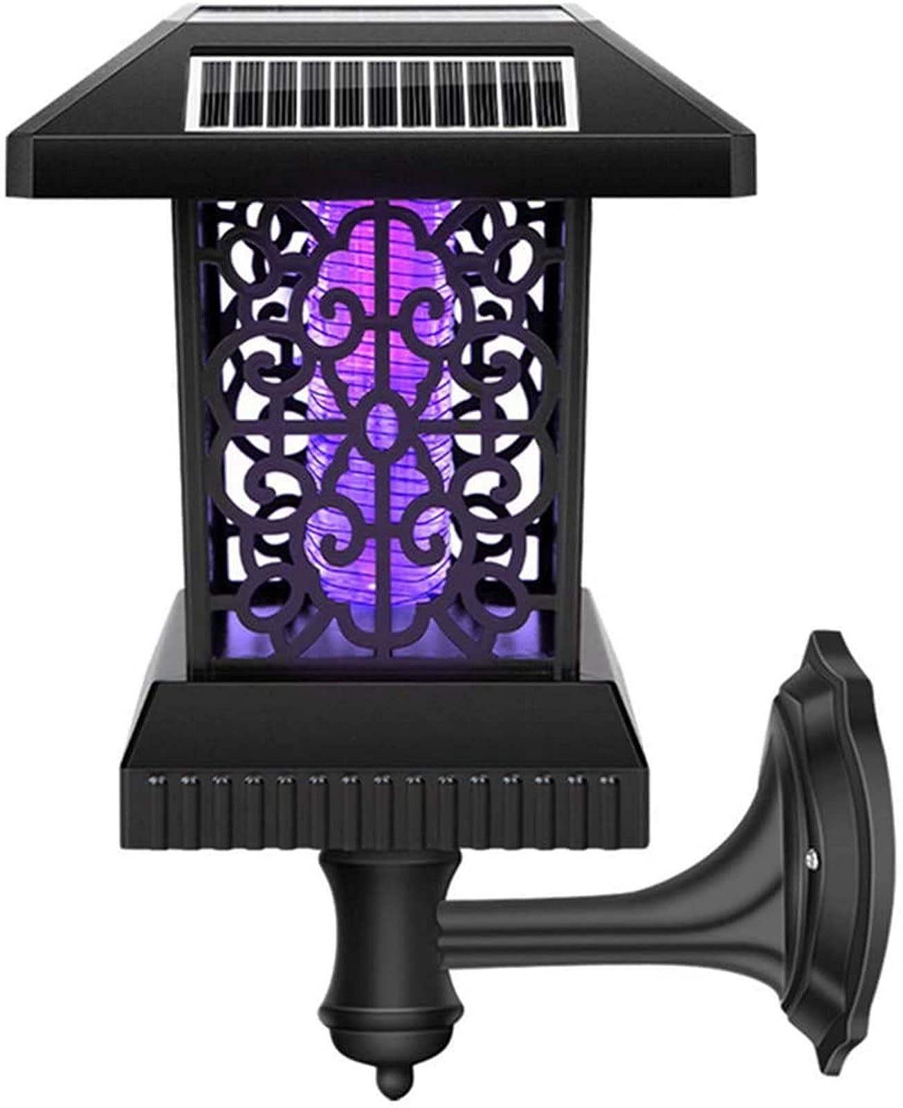 Lámpara Solar para Matar Mosquitos, lámpara antimosquitos eléctrica Recargable antimosquitos con Panel Solar Lámpara USB usada para Exteriores e Interiores (1) (3)