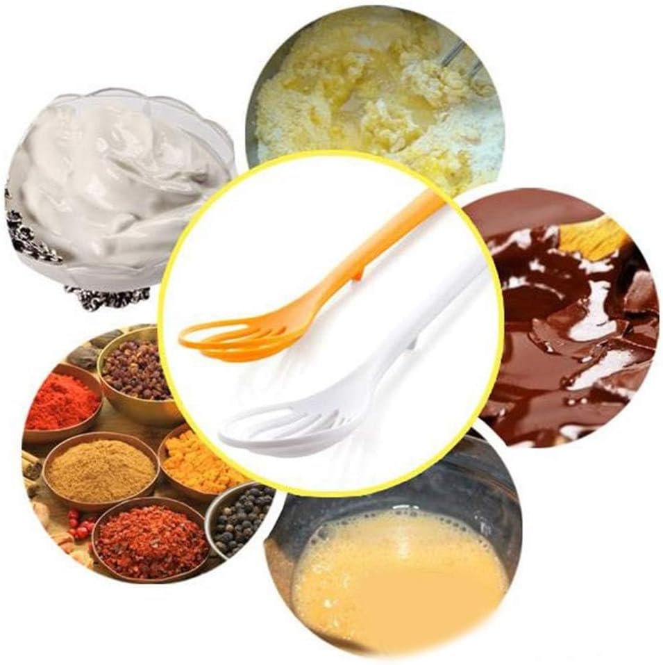 Plastic Whisk Set of 2 | Flat Whisks for Cooking & Kitchen Whisk | BPA-Free Heat-Resistant for Blending, Frothing, Baking | Non-Scratch Manual Mixing Gadgets - Image 6