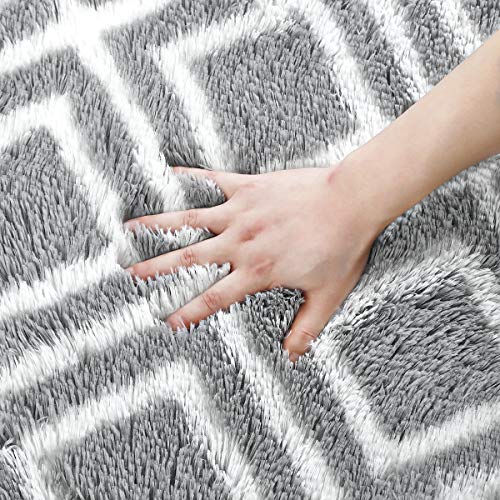 image for YJ.GWL Soft Indoor Large Modern Area Rugs Shaggy Patterned Fluffy Carp